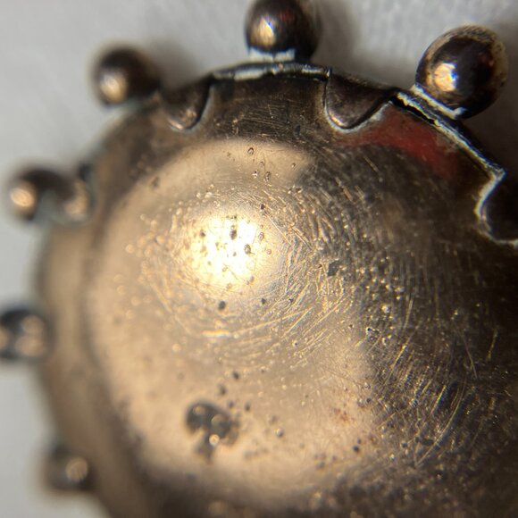 Antique Edwardian 1900s Colored Photo Pendant Depicting Two Women - Picture 8 of 12